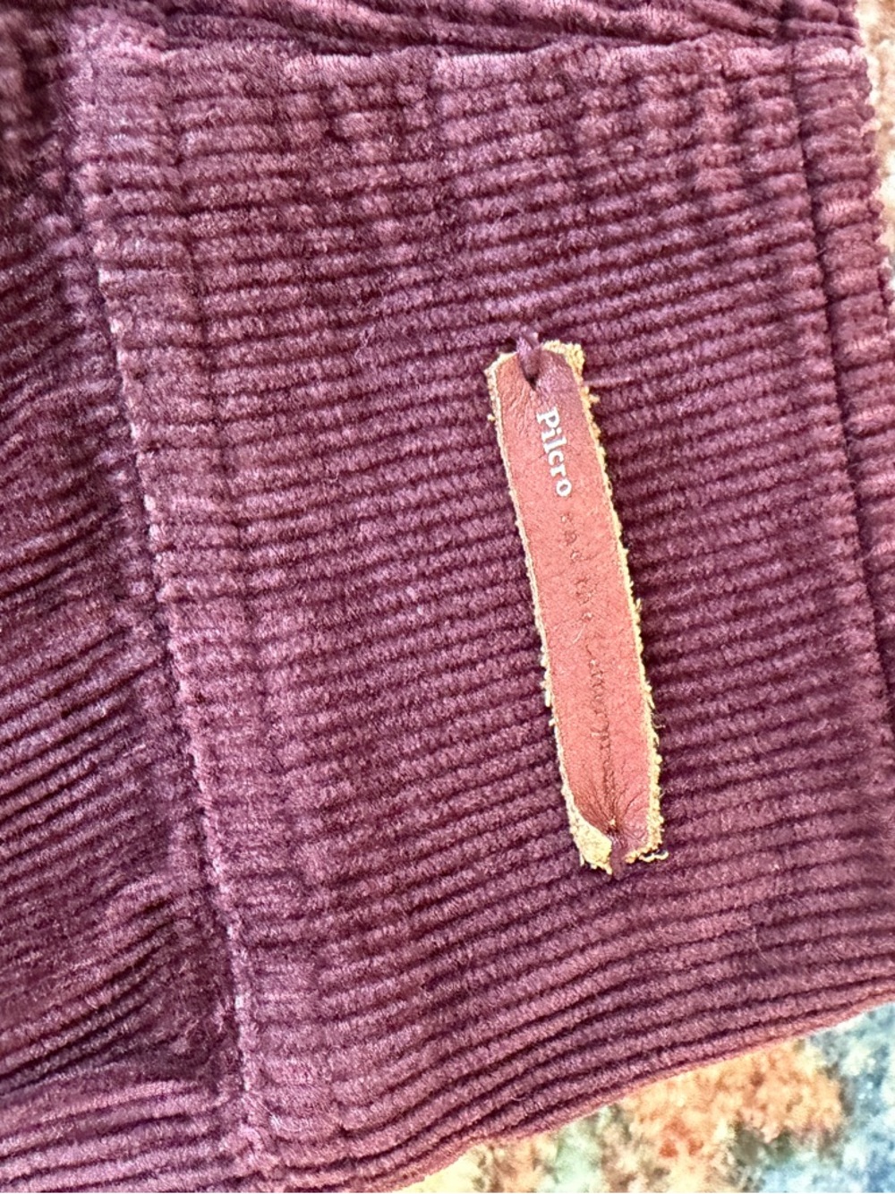Anthropologie Pilcro Corduroy Flare Pants — Deep Wine - Picture 6 of 6